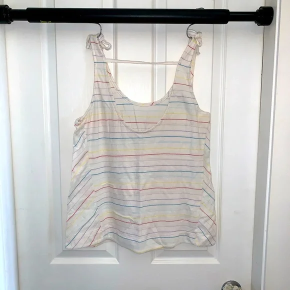 Roxy Rainbow Pinstripe Tank Top. Medium.  Mint condition - Picture 8 of 15
